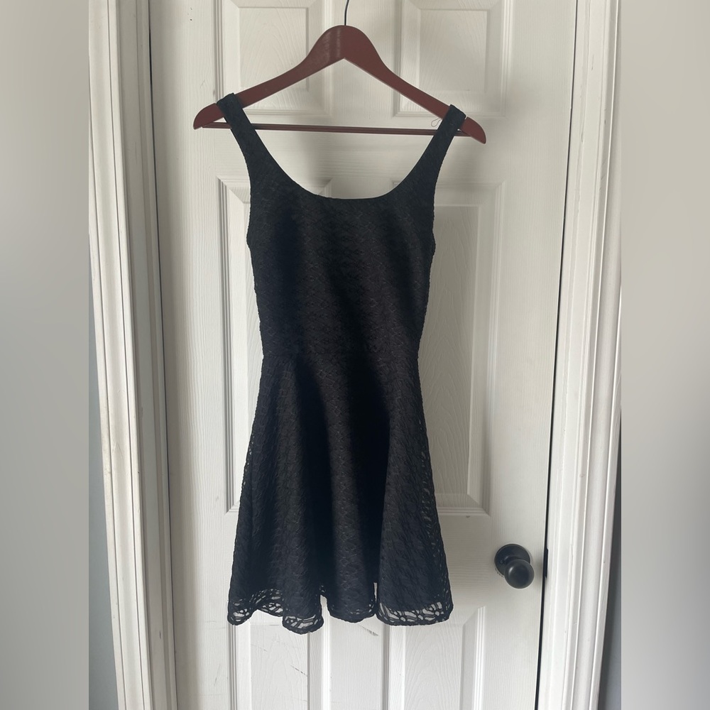 Aqua Black short dress